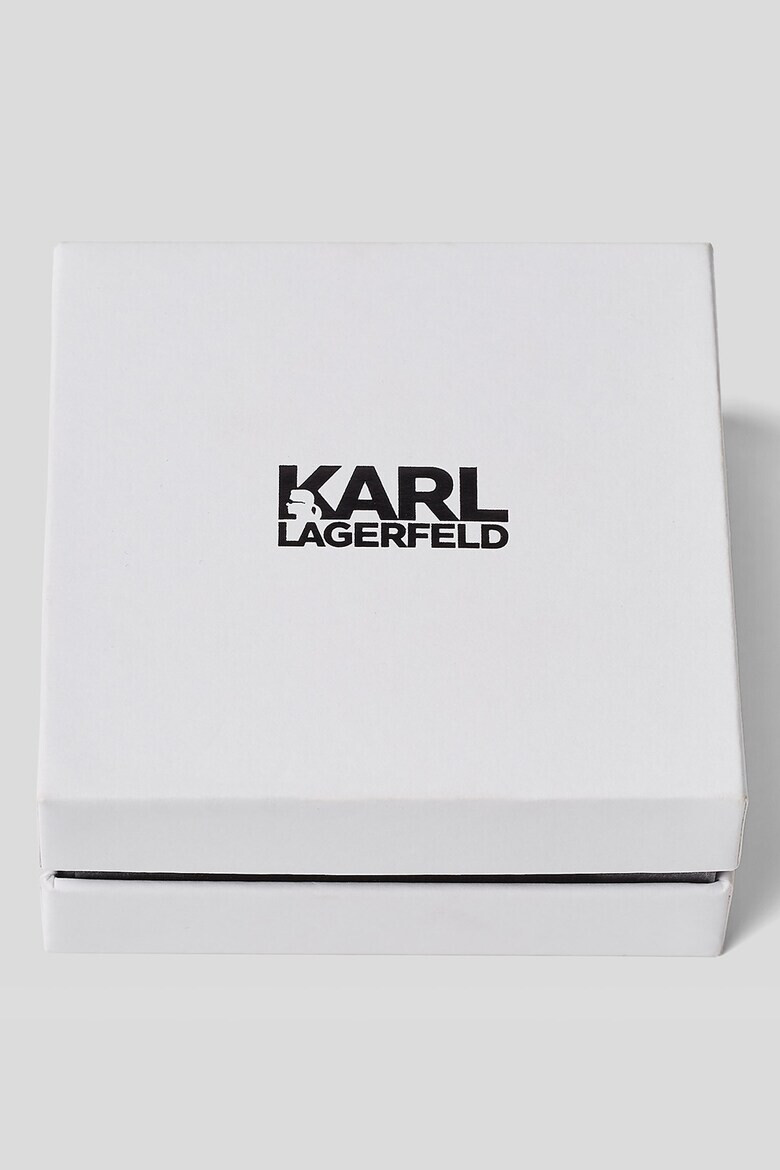 Karl Lagerfeld Обеци с лого - Pepit.bg