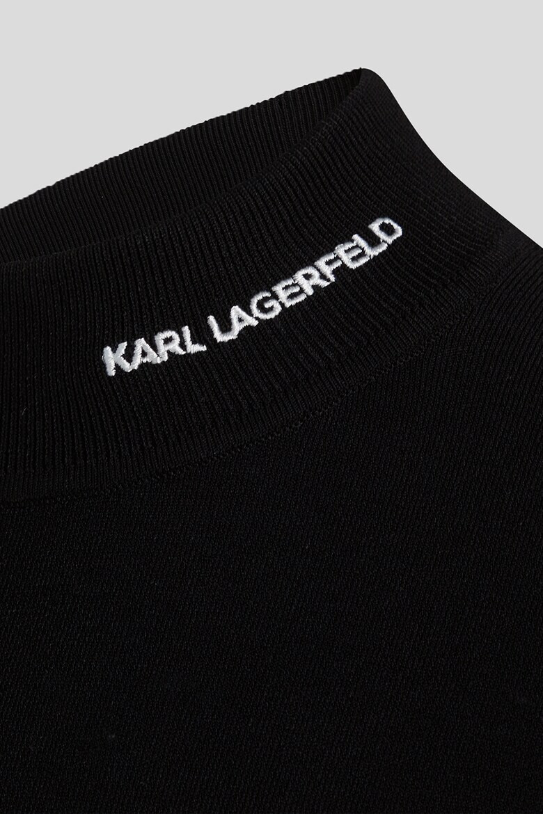 Karl Lagerfeld Пуловер с ниска яка и фина плетка - Pepit.bg