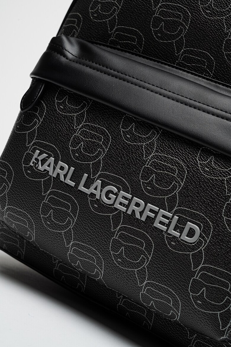 Karl Lagerfeld Раница Ikon Mono с външен джоб - Pepit.bg