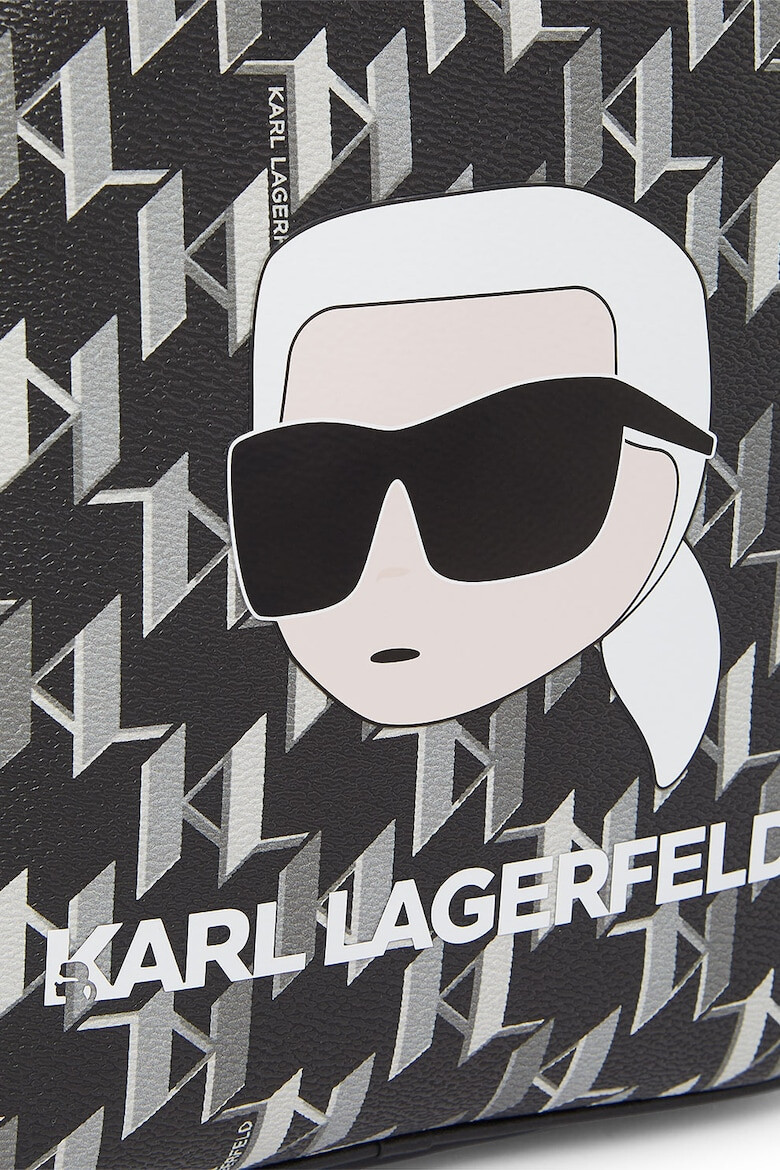 Karl Lagerfeld Раница K/Ikonik от еко кожа с монограм - Pepit.bg