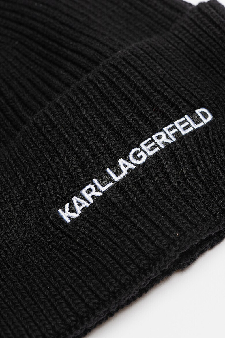 Karl Lagerfeld Шапка Essential с бродирано лого - Pepit.bg