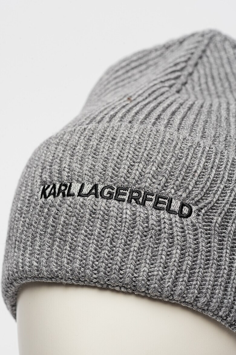 Karl Lagerfeld Шапка Essential с бродирано лого - Pepit.bg