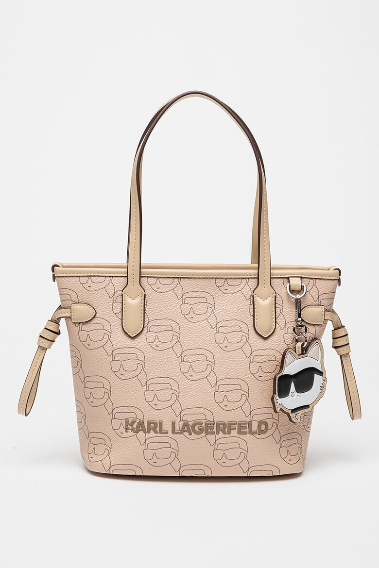 Karl Lagerfeld Шопинг чанта Ikon Mono с монограм - Pepit.bg