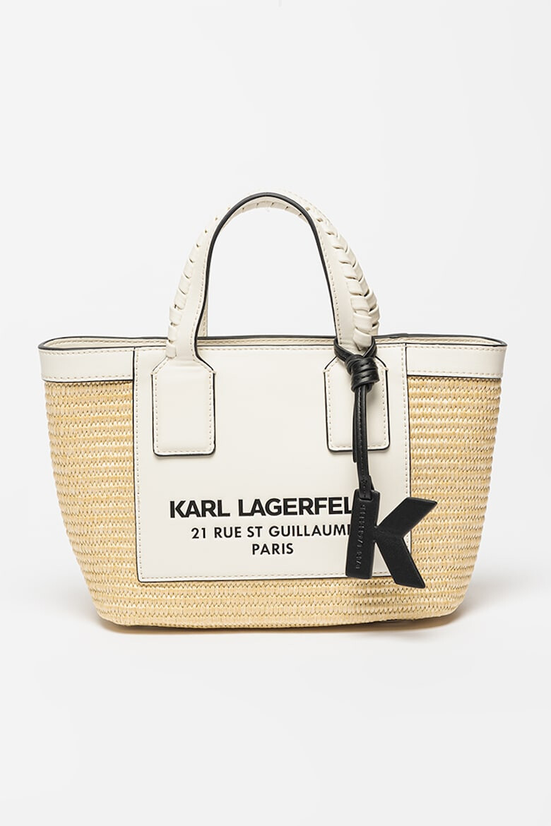 Karl Lagerfeld Шопинг чанта със слама - Pepit.bg