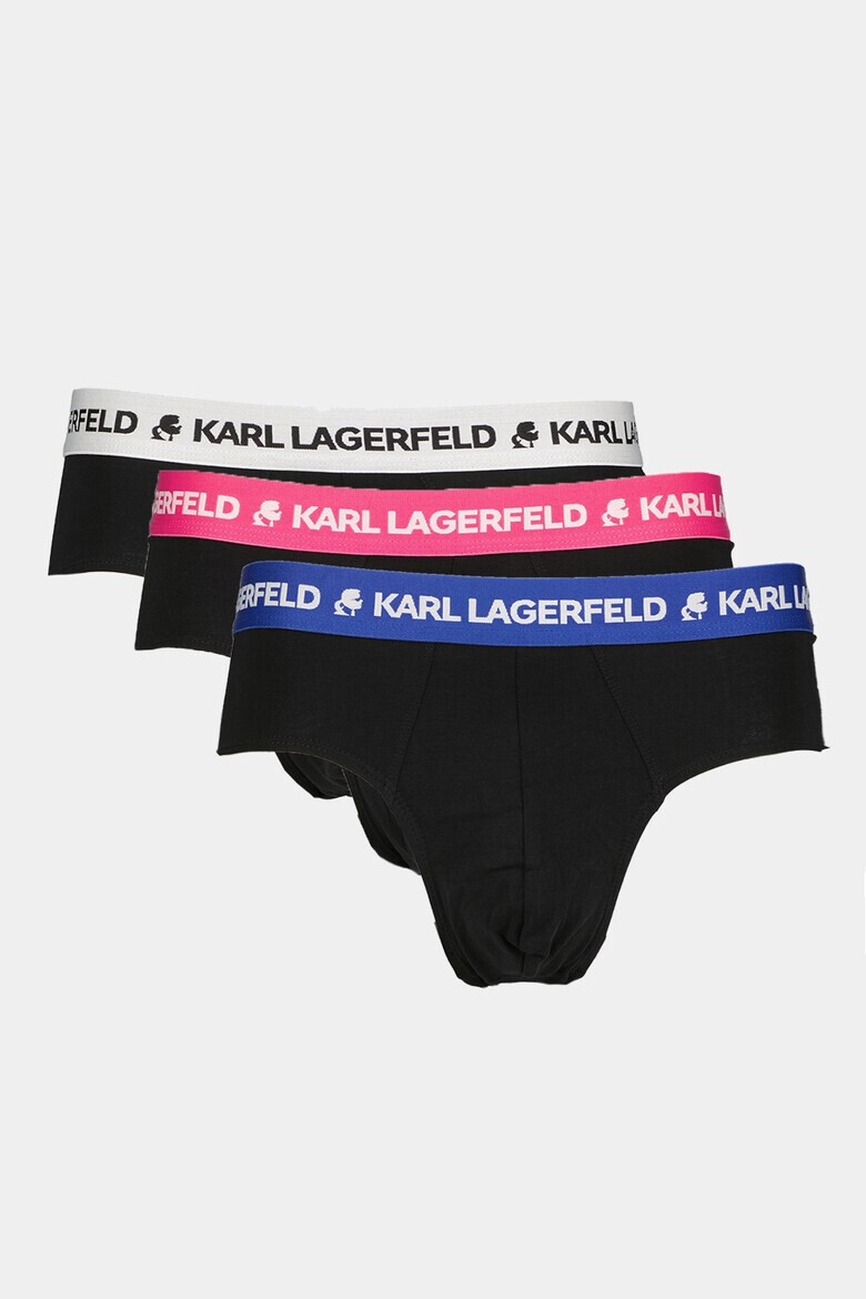 Karl Lagerfeld Слипове с лого - 3 чифта - Pepit.bg