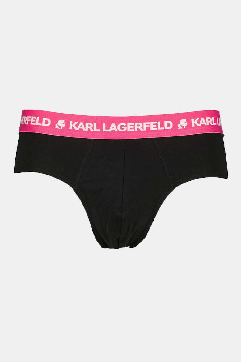 Karl Lagerfeld Слипове с лого - 3 чифта - Pepit.bg