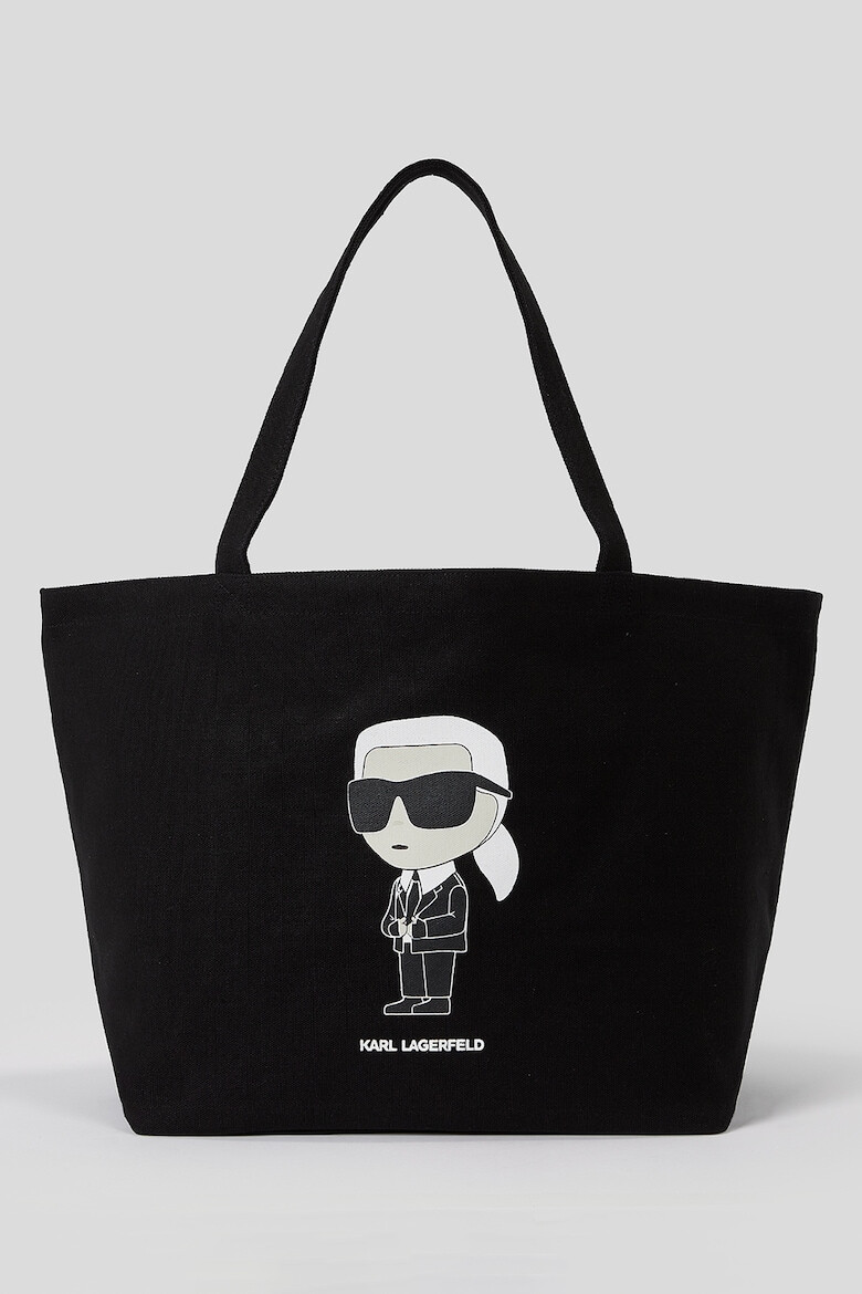 Karl Lagerfeld Платнена пазарска чанта - Pepit.bg