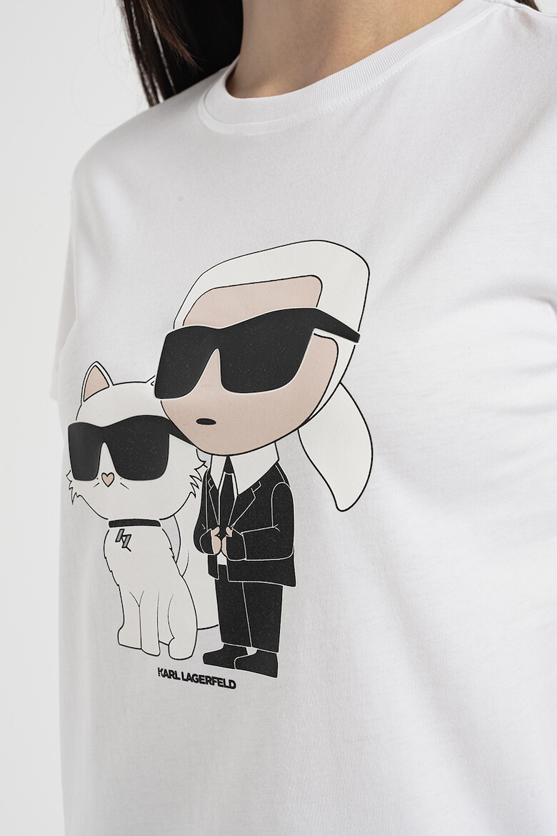 Karl Lagerfeld Тениска от органичен памук Ikonik с лого - Pepit.bg