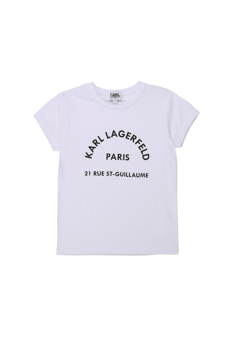KARL LAGERFELD KIDS Тениска с модал и лого - Pepit.bg
