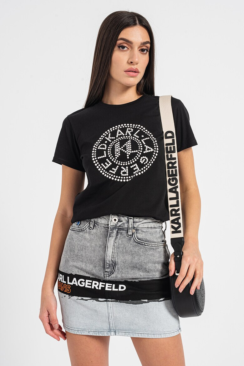 Karl Lagerfeld Тениска с овално деколте - Pepit.bg