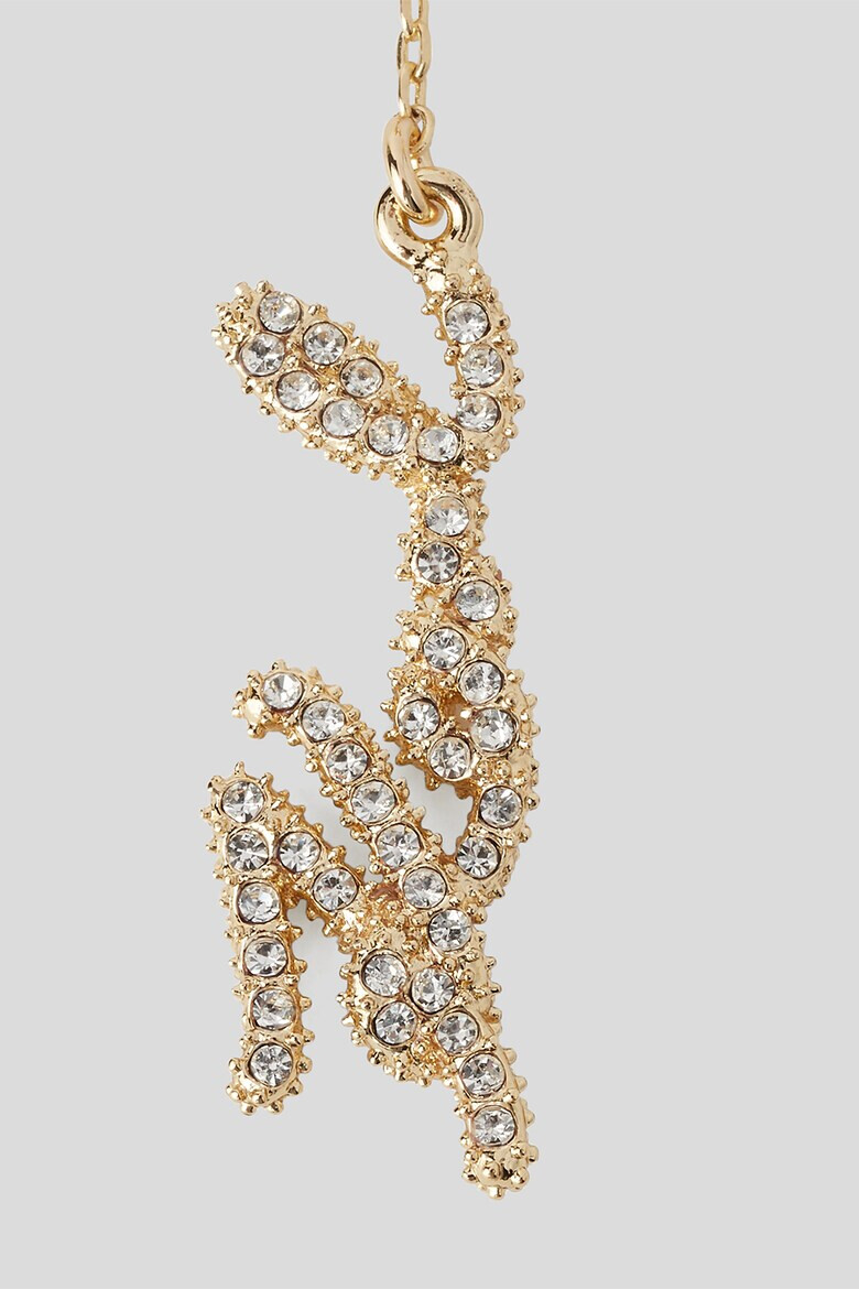 Karl Lagerfeld Висящи обеци Signature Pave - Pepit.bg