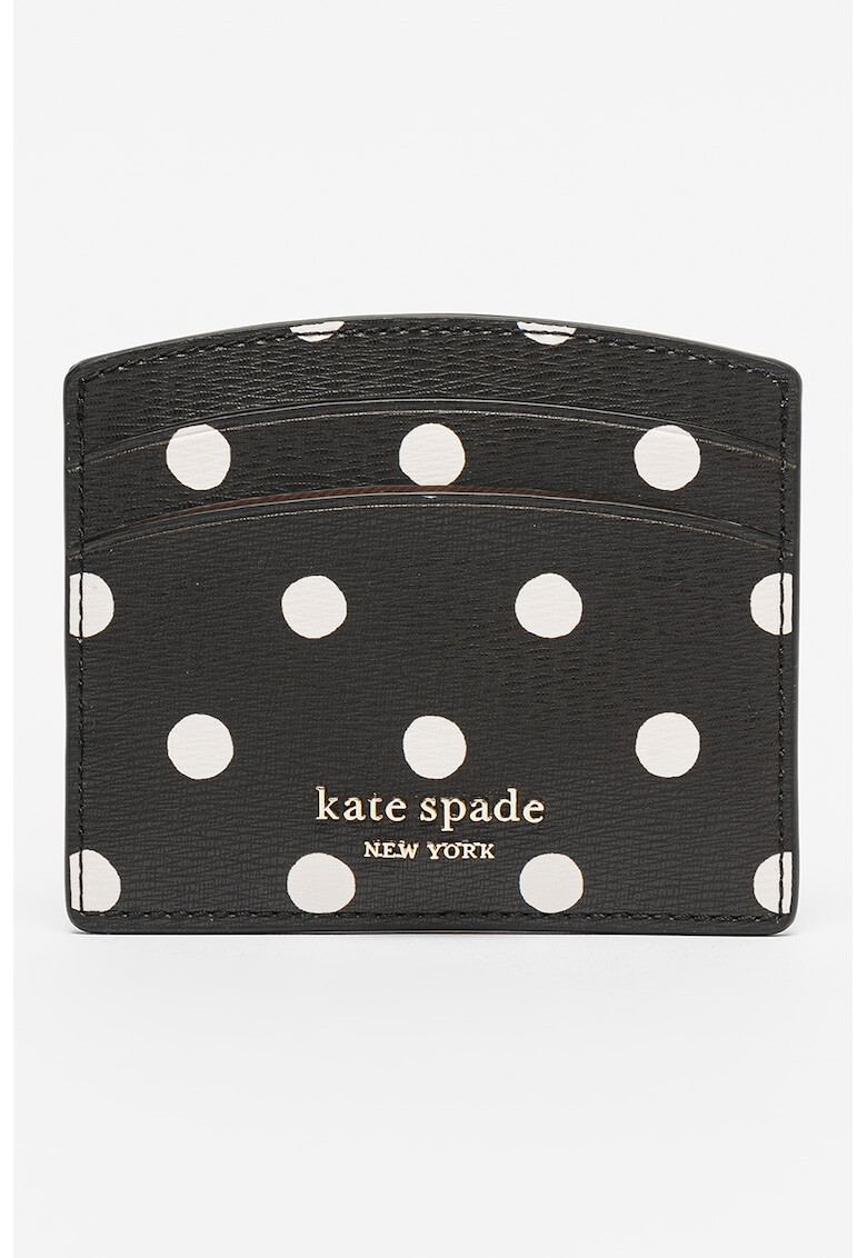 KATE SPADE Калъф за карти от еко кожа на точки - Pepit.bg