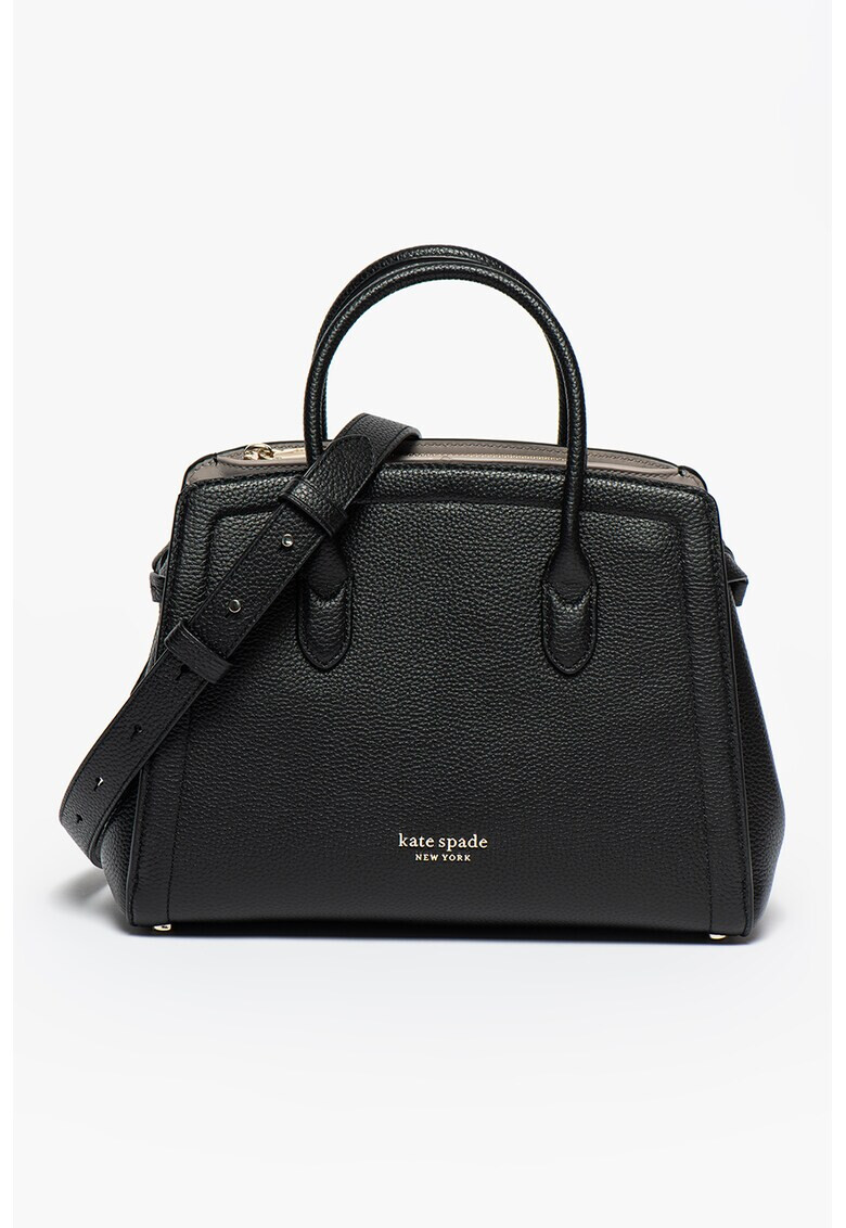 KATE SPADE Кожена чанта Knott с релеф - Pepit.bg