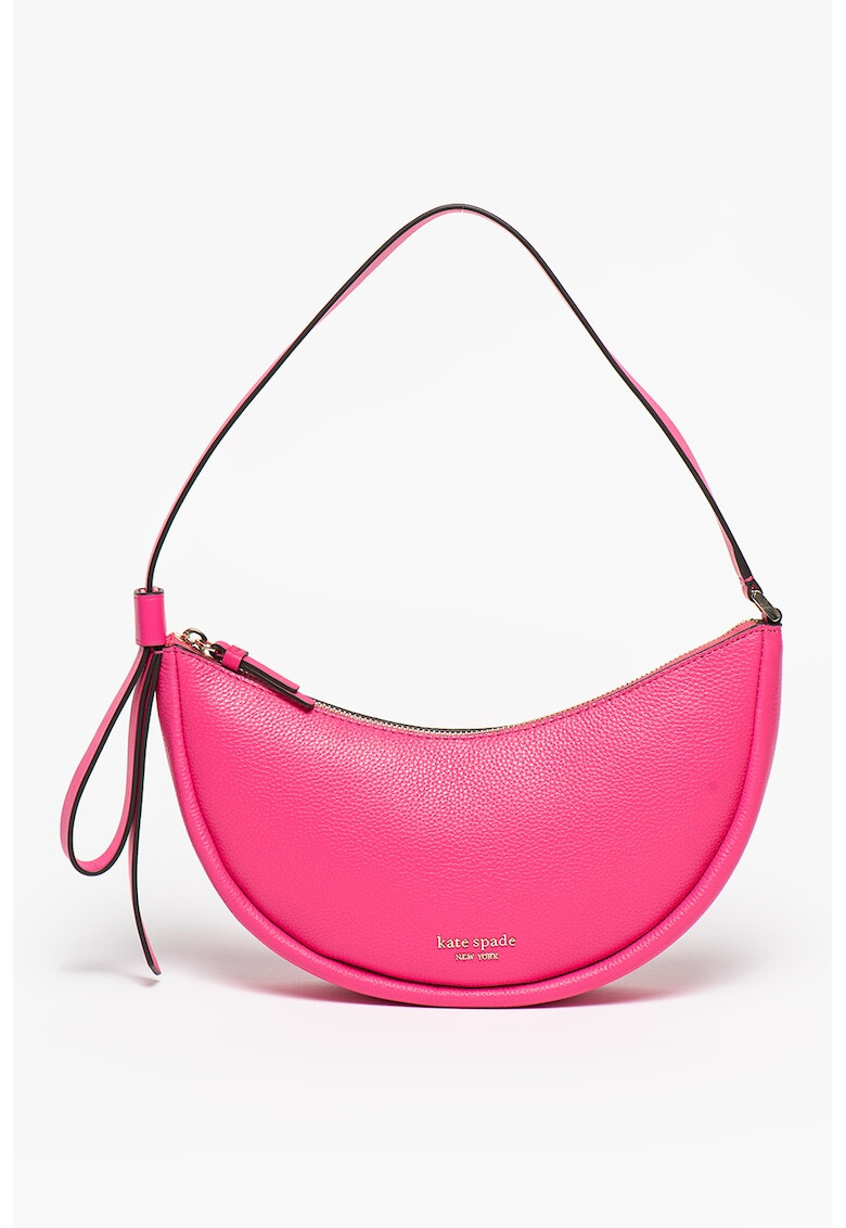KATE SPADE Кожена чанта Smile с лого - Pepit.bg