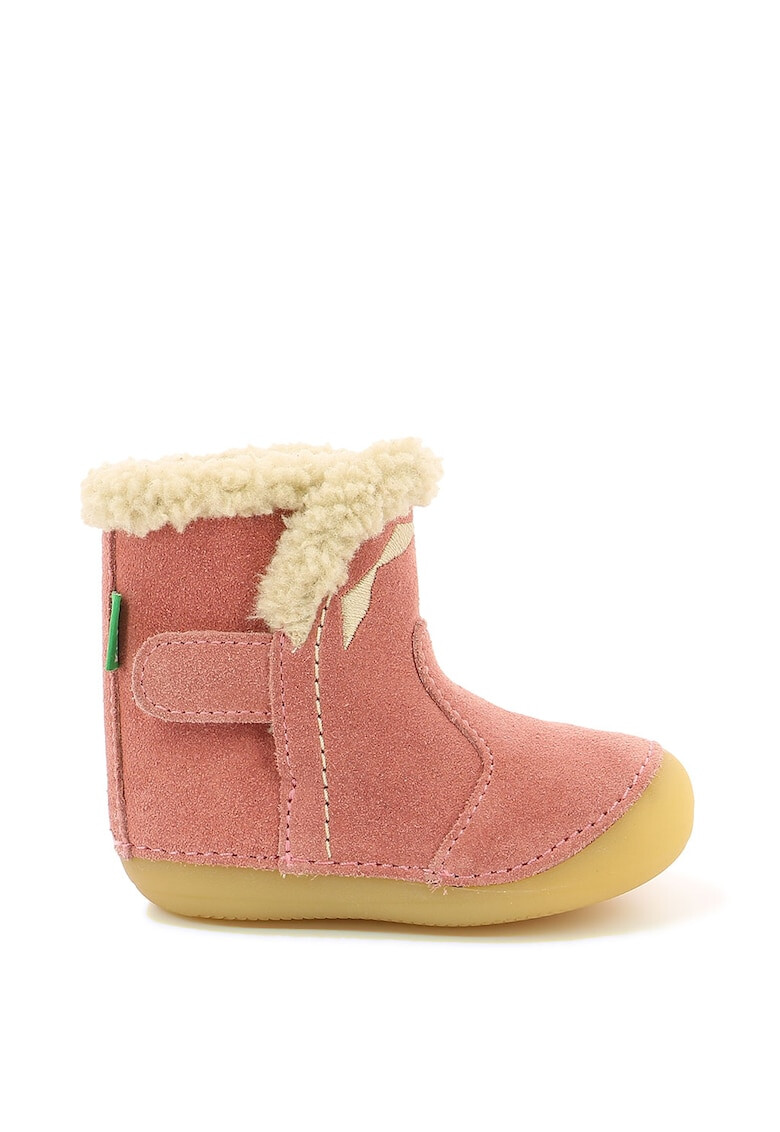 Kickers kids Боти Sofur от велур - Pepit.bg