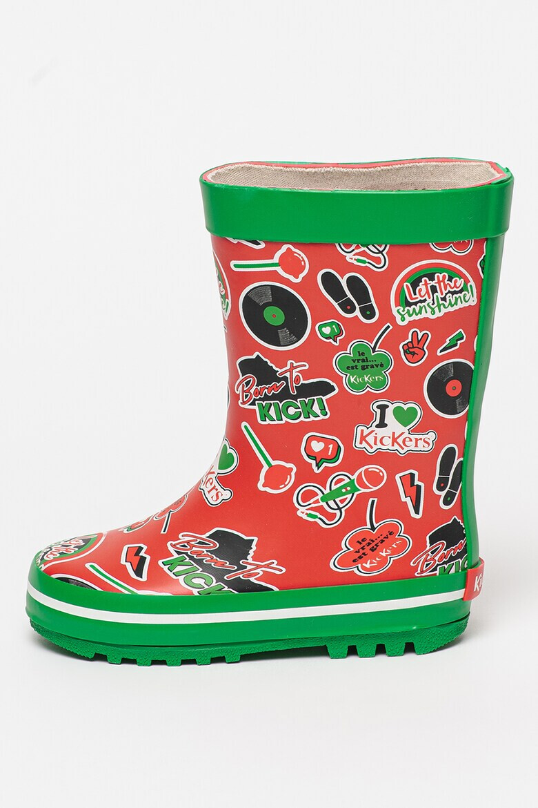 Kickers kids Ботуши KickRain с щампа - Pepit.bg