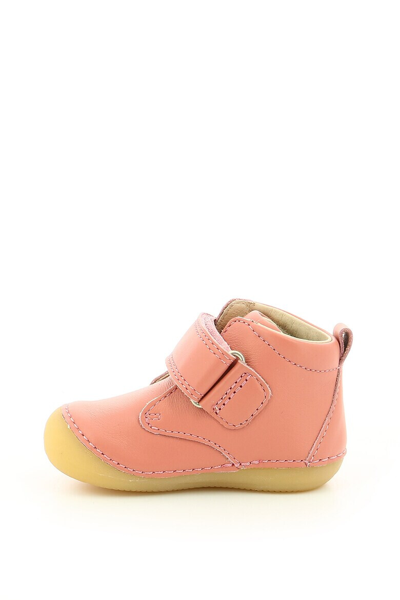 Kickers kids Кожени боти с велкро - Pepit.bg