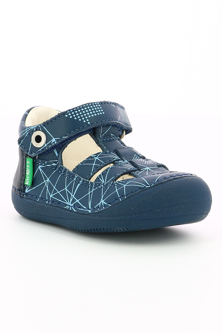 Kickers kids Кожени обувки с отвори - Pepit.bg