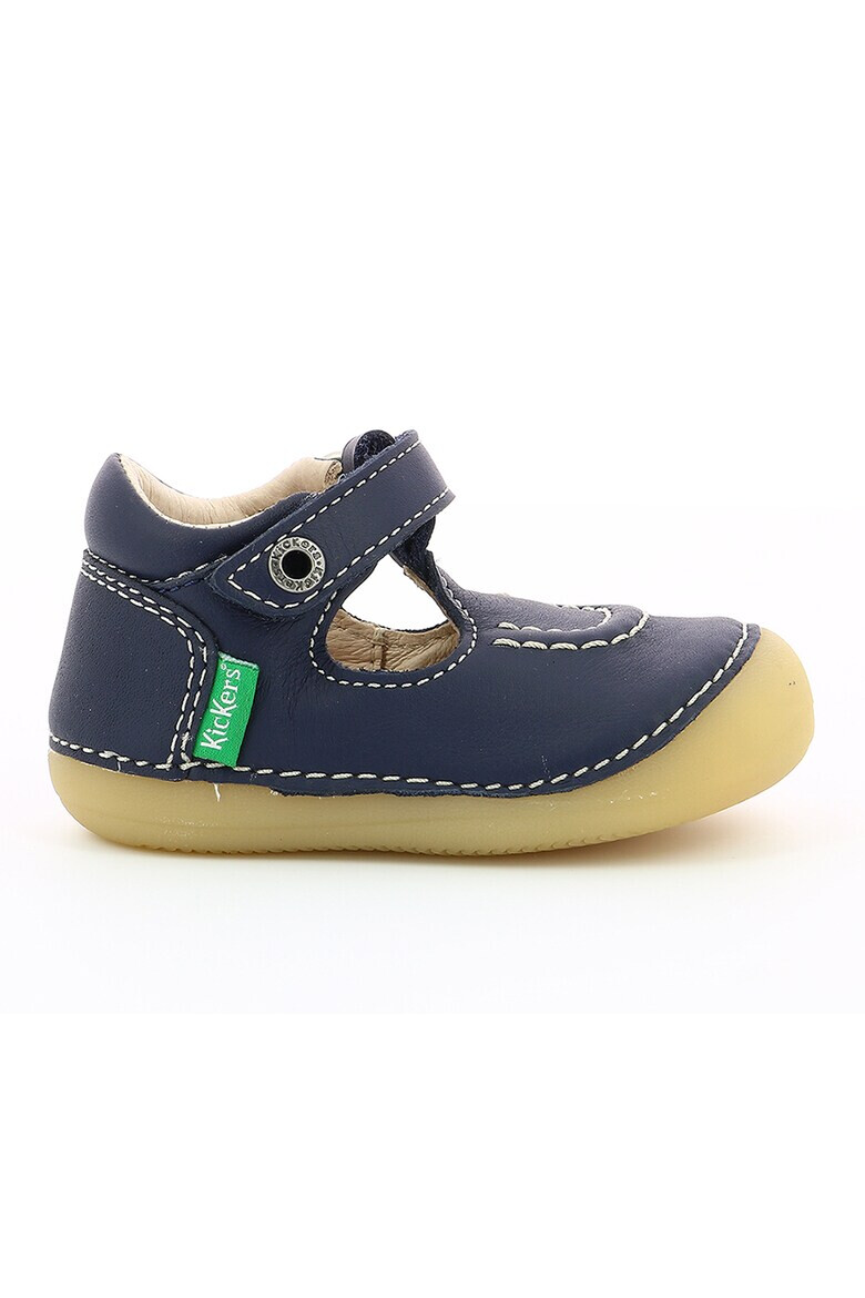 Kickers kids Кожени обувки с велкро - Pepit.bg