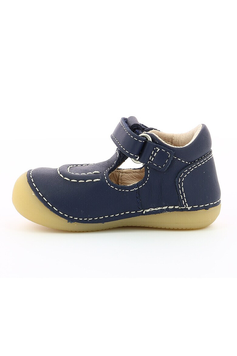Kickers kids Кожени обувки с велкро - Pepit.bg