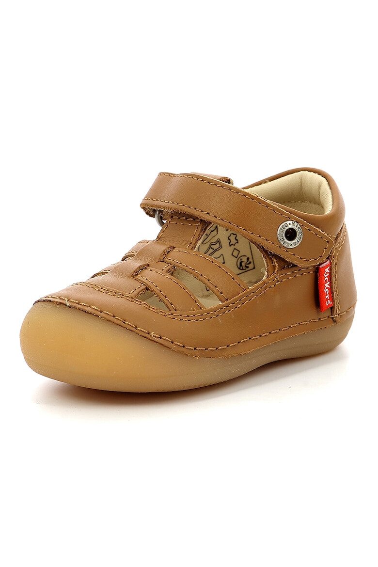 Kickers kids Кожени обувки Sushy с велкро - Pepit.bg