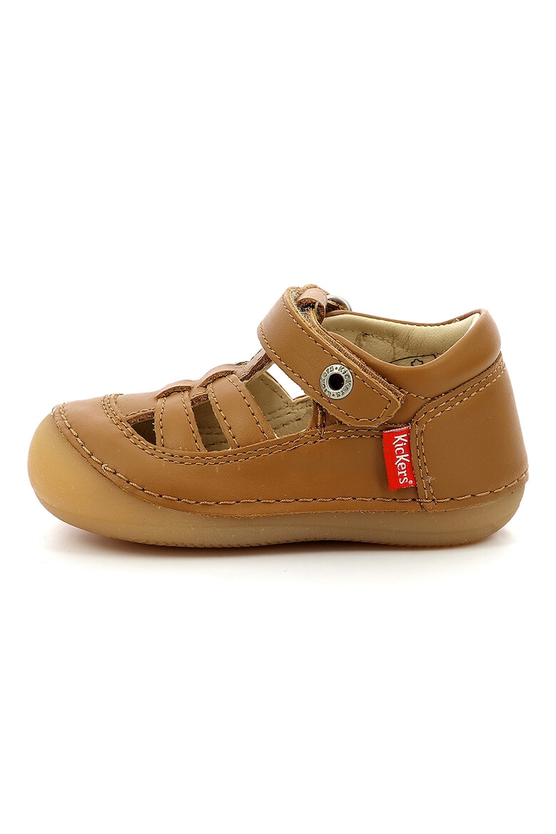 Kickers kids Кожени обувки Sushy с велкро - Pepit.bg