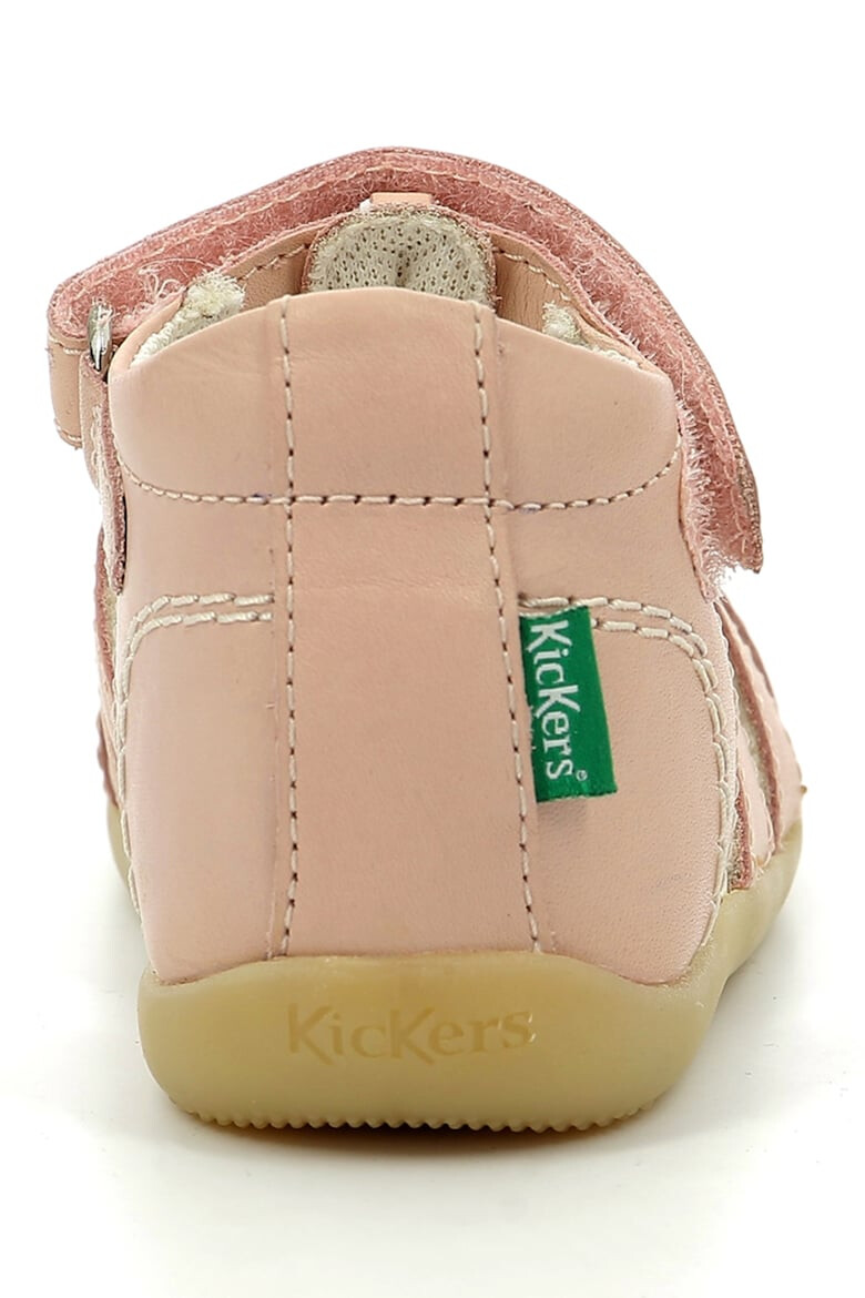 Kickers kids Кожени сандали Bigflo Fisherman с велкро - Pepit.bg