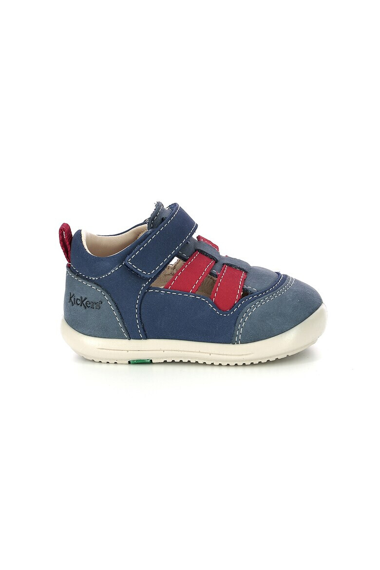 Kickers kids Кожени сандали с отвори - Pepit.bg