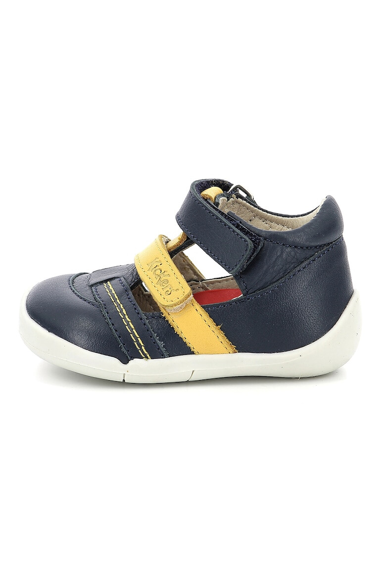 Kickers kids Кожени сандали с отвори - Pepit.bg