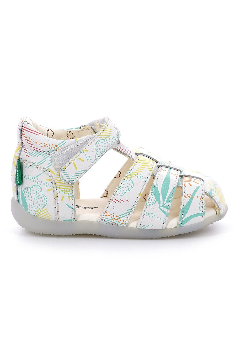 Kickers kids Кожени сандали с шарки - Pepit.bg