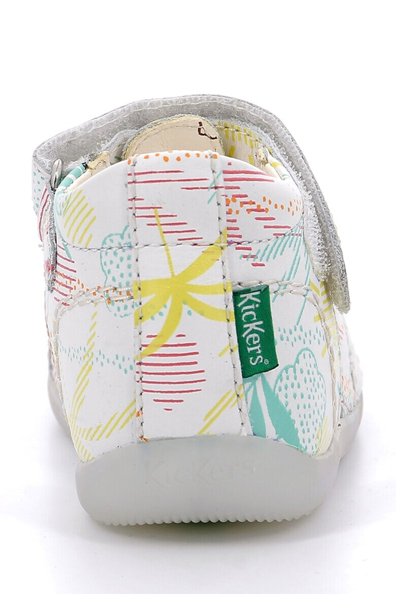 Kickers kids Кожени сандали с шарки - Pepit.bg