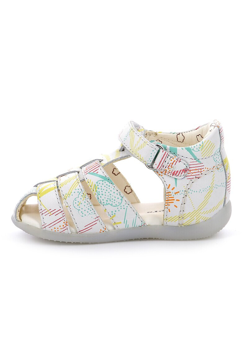 Kickers kids Кожени сандали с шарки - Pepit.bg