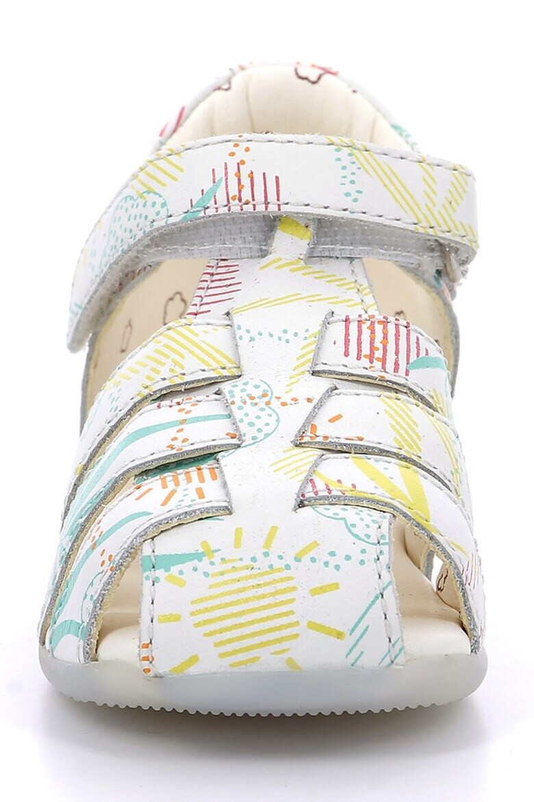 Kickers kids Кожени сандали с шарки - Pepit.bg