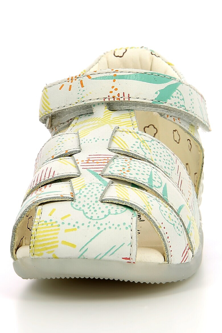 Kickers kids Кожени сандали с шарки - Pepit.bg
