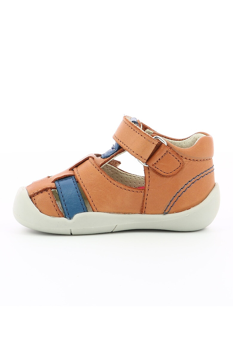 Kickers kids Кожени сандали с велкро - Pepit.bg