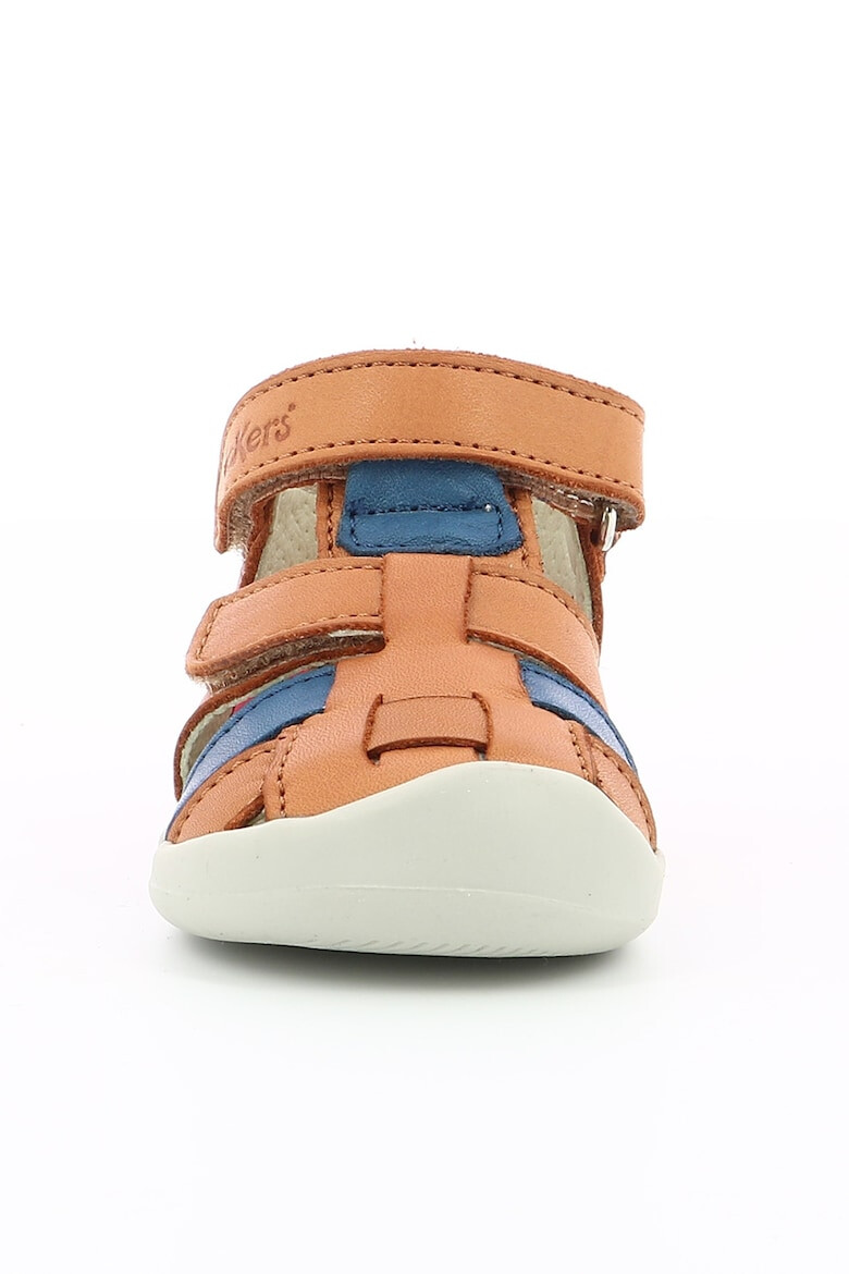 Kickers kids Кожени сандали с велкро - Pepit.bg