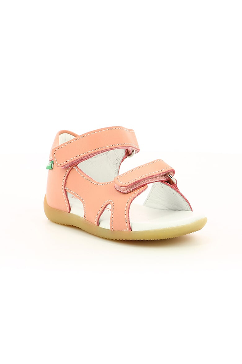 Kickers kids Кожени сандали с велкро - Pepit.bg