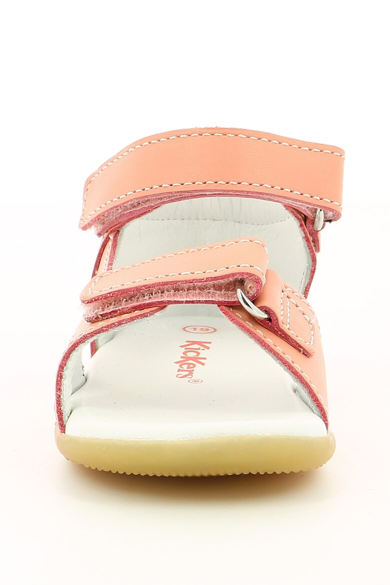 Kickers kids Кожени сандали с велкро - Pepit.bg