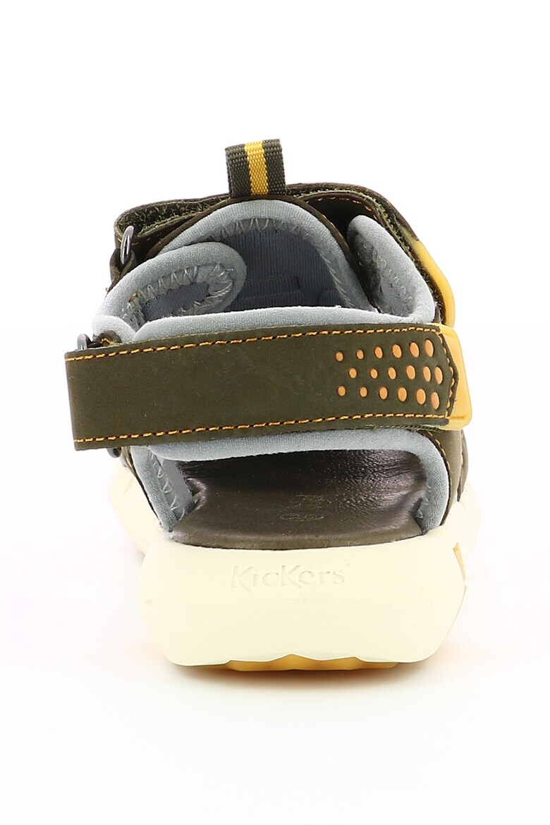 Kickers kids Кожени сандали с велкро - Pepit.bg