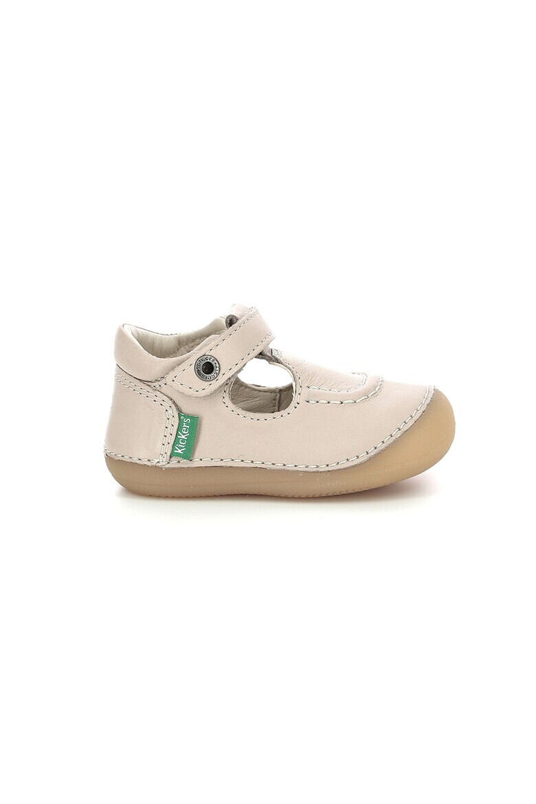 Kickers kids Кожени сандали с велкро - Pepit.bg