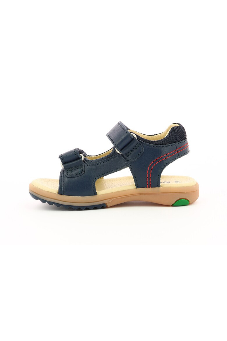 Kickers kids Кожени сандали с велкро - Pepit.bg