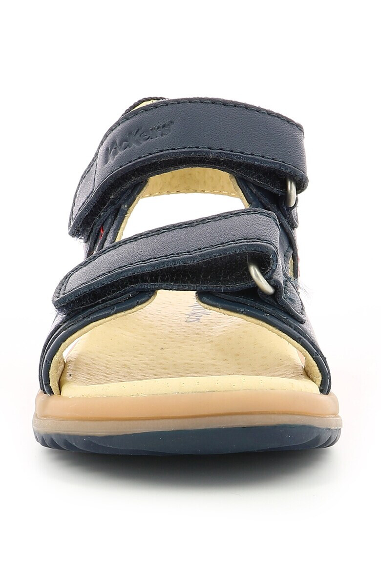 Kickers kids Кожени сандали с велкро - Pepit.bg