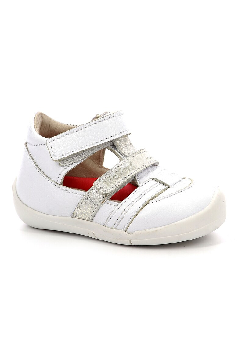 Kickers kids Кожени сандали с велкро - Pepit.bg