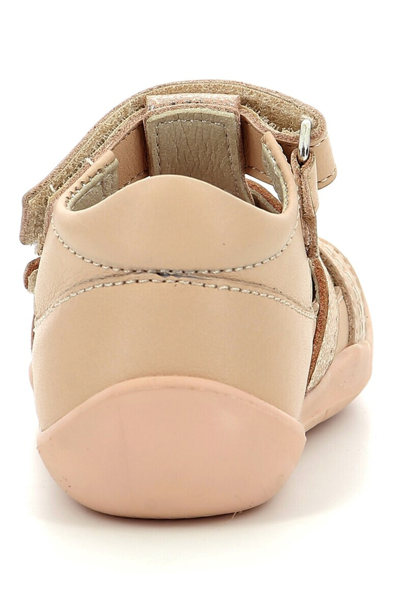Kickers kids Кожени сандали с велкро - Pepit.bg