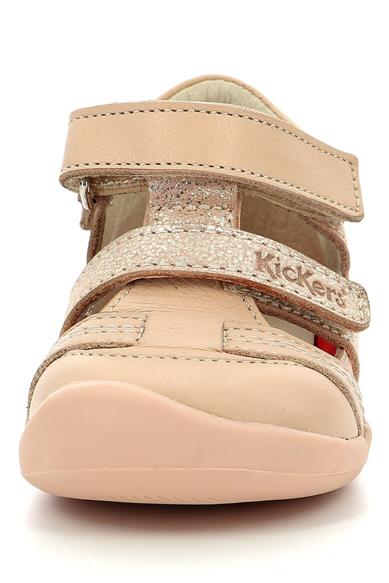 Kickers kids Кожени сандали с велкро - Pepit.bg