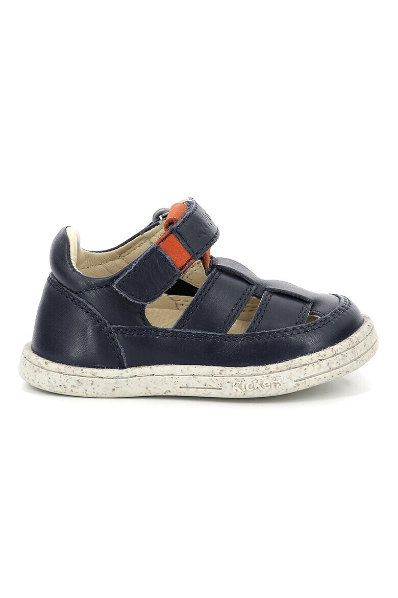 Kickers kids Кожени сандали с велкро - Pepit.bg