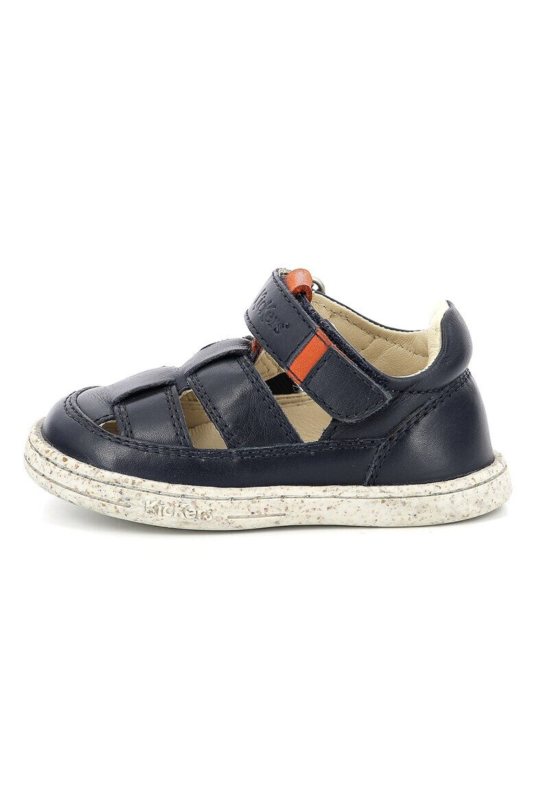 Kickers kids Кожени сандали с велкро - Pepit.bg