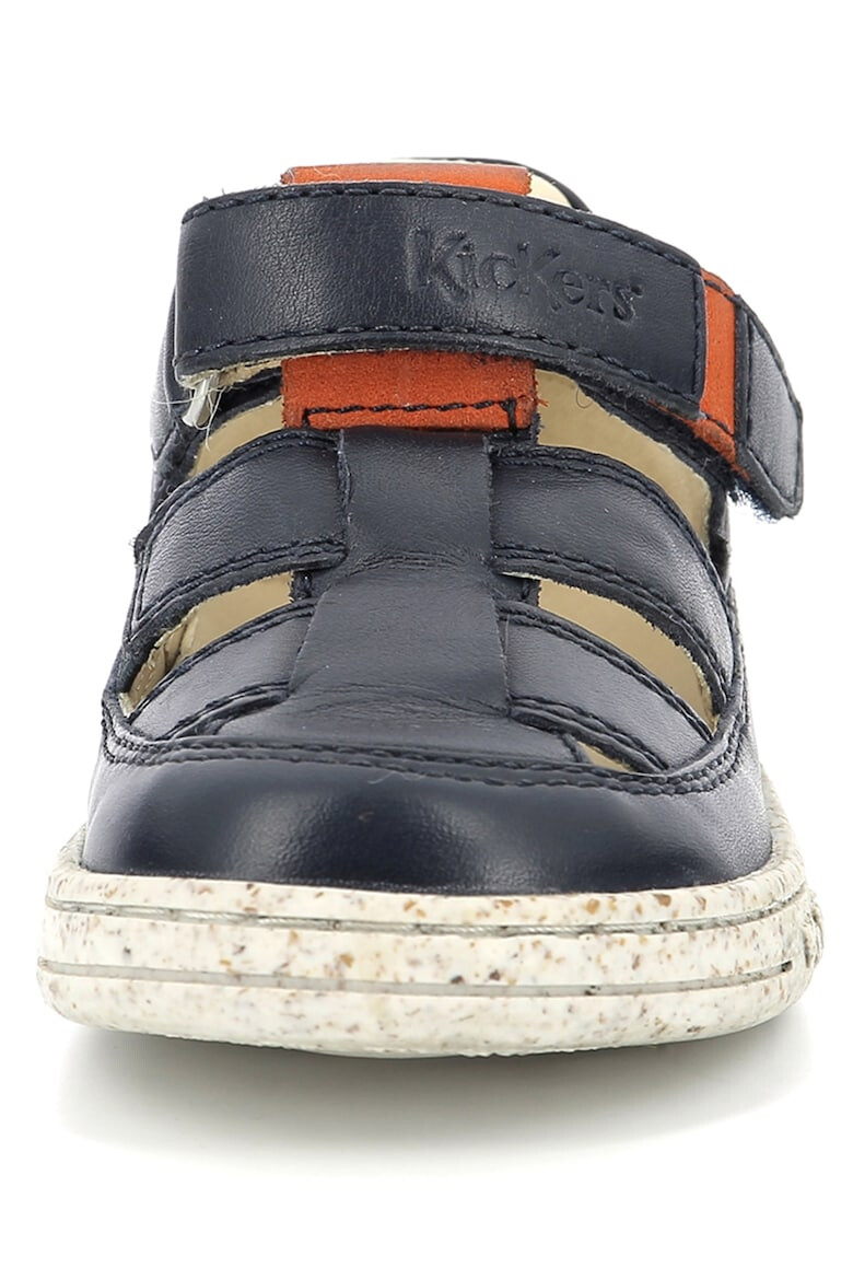 Kickers kids Кожени сандали с велкро - Pepit.bg