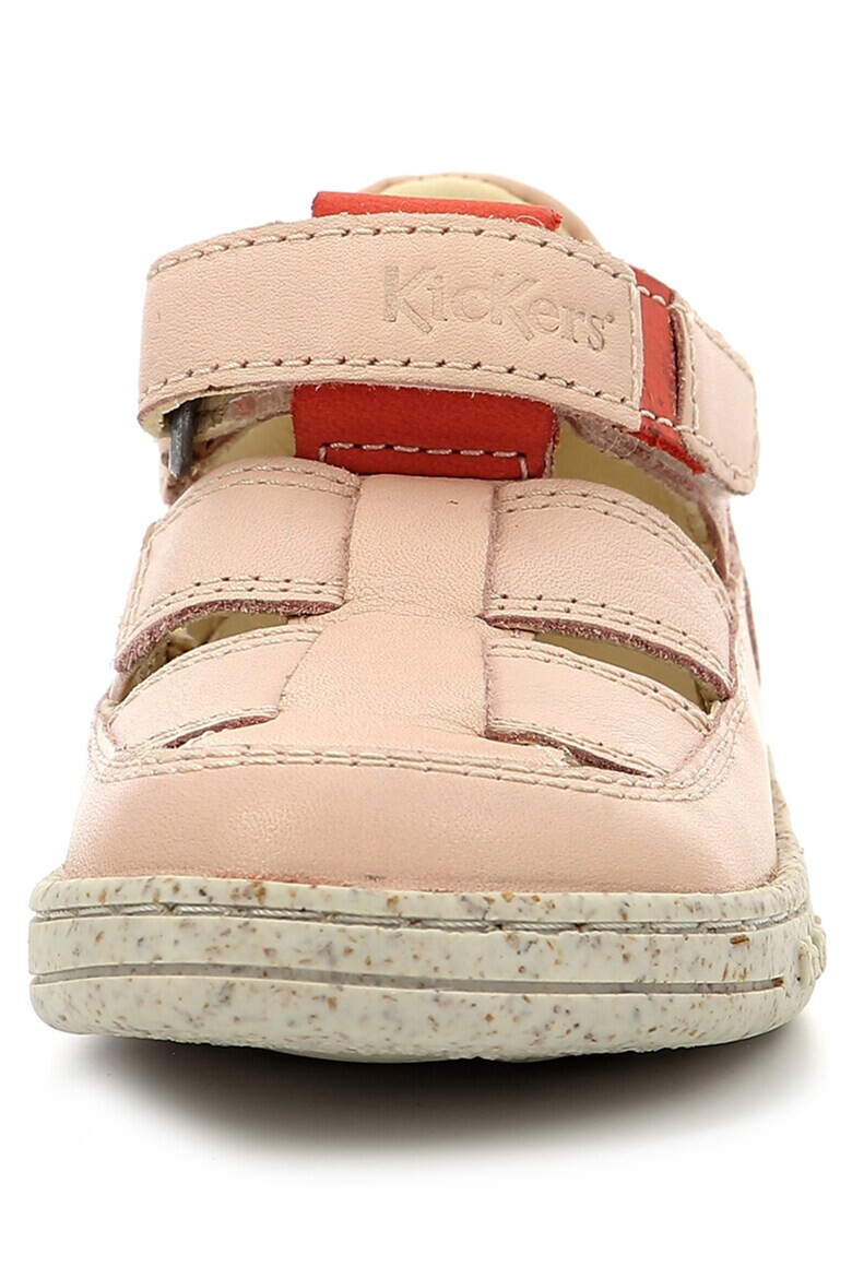 Kickers kids Кожени сандали с велкро - Pepit.bg