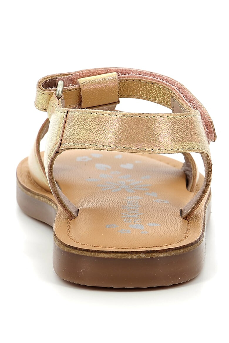 Kickers kids Кожени сандали с велкро - Pepit.bg